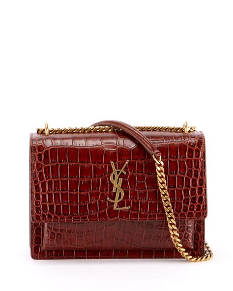 ysl bandouliere rouge sunset monogramme|saint laurent monogramme shoulder bag.